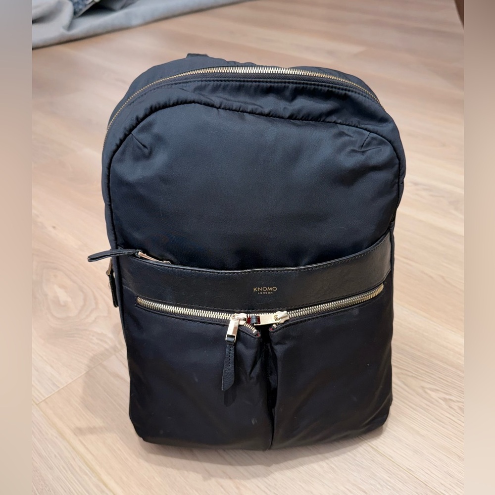 Knomo London Mayfair Beauchamp laptop backpack black